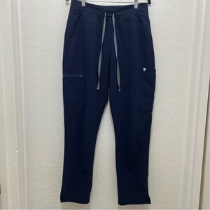 FIGS Navy High Waisted Yola Slim Fit Scrub Pants Size M